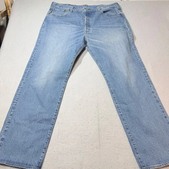 Levis 501 Original Fit Jeans Straight Leg Button‎ Fly 100% Cotton Blue Black