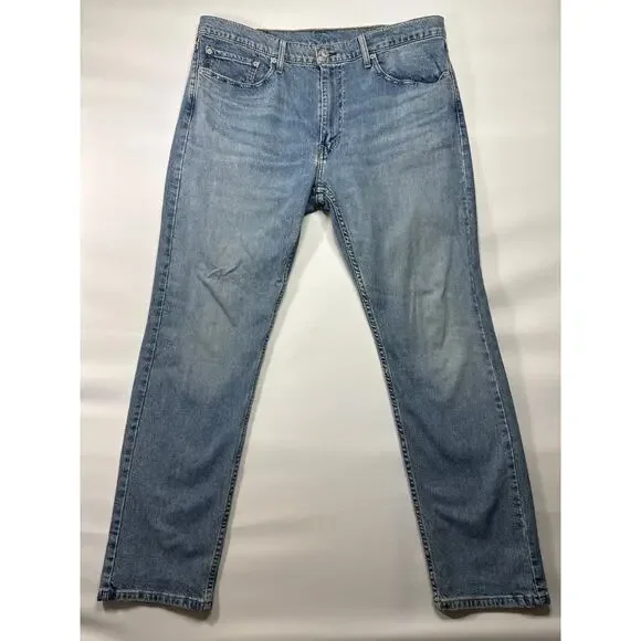 Levi's 502 Men's Tapered Leg Medium Wash Blue Denim Jeans - Size 38x32 (38x30.5)