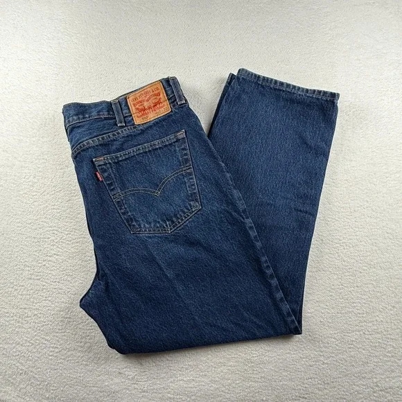 Levi's 550 Jeans Mens 40x30 Blue Denim‎ All Day Comfort Relaxed Fit Straight Leg