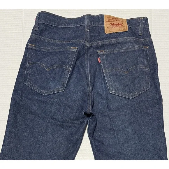 LEVI'S 517 - Men's VTG USA Low Bootcut Denim Blue Jeans‎ - Size 34x29*