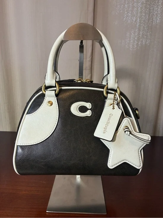 Coach Coachtopia Two-Tone Bowling Top Handle Bag