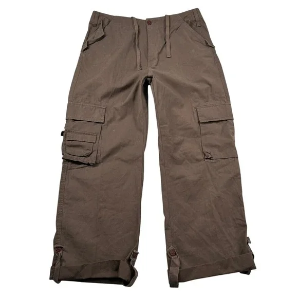 Vtg Levis Sykes Cargo Pants Mens 32x27 Utility Embroidery Multi Pocket Work Y2K