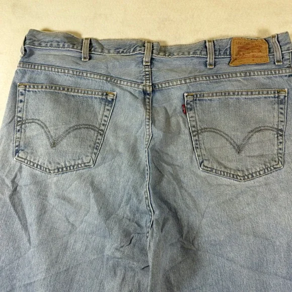Levis‎ 560 Comfort Fit Jeans Mens 42x32 Light Wash Blue Denim Baggy Tapered 6064