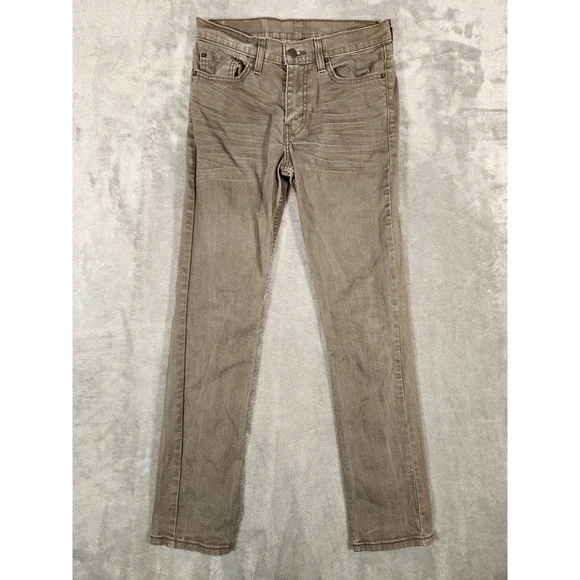 Levi's‎ 511 Jeans Men's 30X30 (Tag 29X32) Slim Straight Gray/Brown Pants Denim