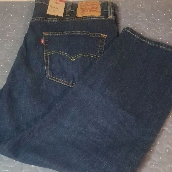 Levi's 505 Men's Dark Blue Straight Leg Jeans size 44 x 29 NWT