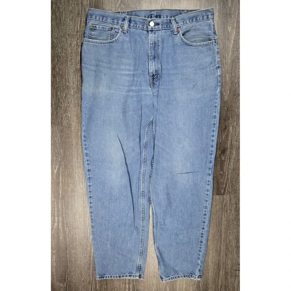 Levi's 560 Comfort‎ Fit Jeans 38x34 - Light Wash Baggy Tapered Barrel Jeans