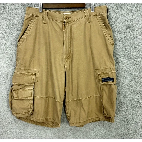 Levis Cargo Shorts Mens 36 Brown Utility Outdoor Tactical Strauss Rivet‎ Beach