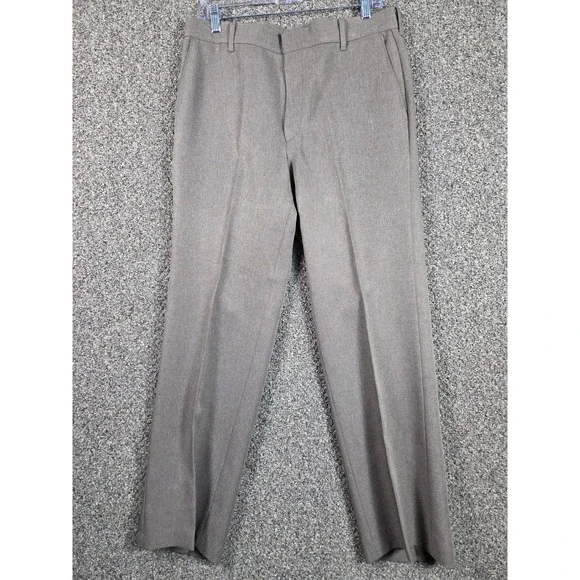 Levi's Action Slacks Mens 34x30‎ Brown Vintage Polyester Blend Casual Work Pants