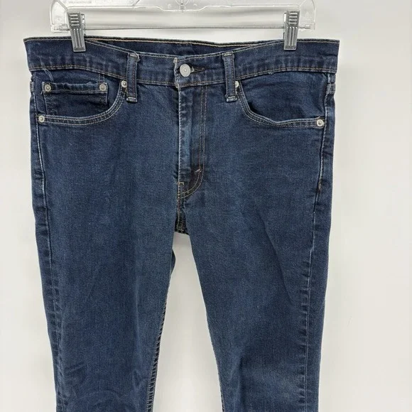 Levis 511 Slim Straight Leg Jeans‎ Stretch Medium Wash Blue Men 34X34 (33x32)