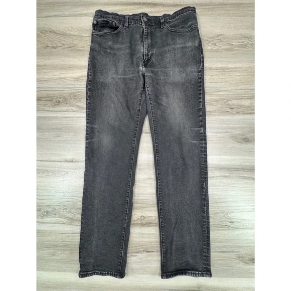 Levis‎ Premium 541 Athletic Taper Jeans Mens 36x34 Washed Black 18181-0636