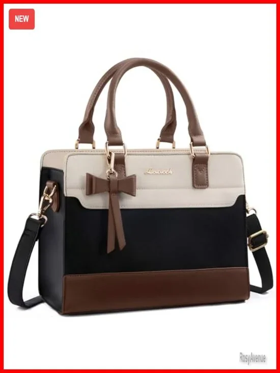 Leather Tote Purse Satchel Shoulder Crossbody Bag with Zipper