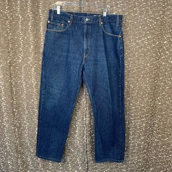 Vintage 90's Levi's 505‎ Regular Fit Straight Leg Blue Denim Jeans Men's 38x30