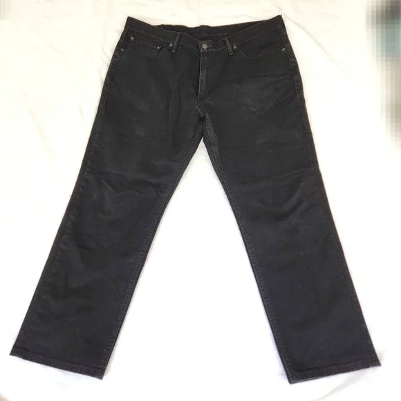 Men's Levi's Black Dark Wash Jeans #541 -‎ Size 37 x 30