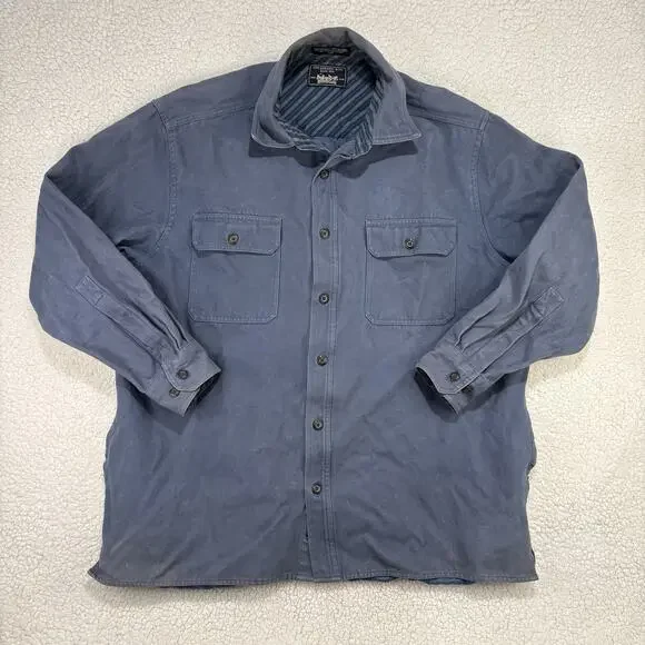 Vintage Levi Strauss Shirt Jacket Mens Large Shacket‎ Chamois Flannel Cotton