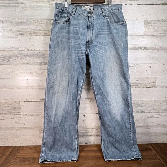Levis 569 Loose Straight Jeans Mens 38x30 Blue Denim Baggy Y2K Skater Streetwear