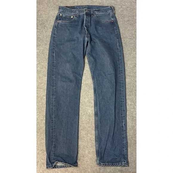Vintage Y2K 90s Levis 501 Jeans Mens 30x32 Medium Wash Made in USA Button Fly