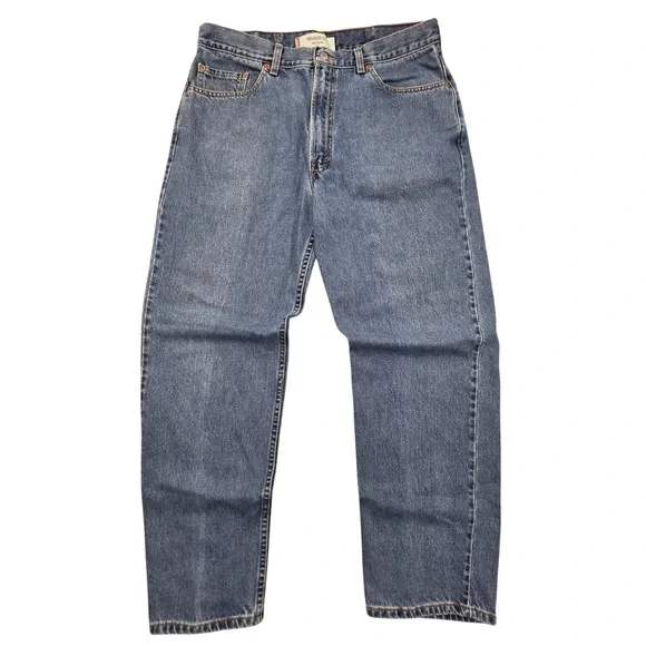 Vintage Levis 550 Relaxed Fit Jeans Medium Wash Blue Mens 38x32 (36x32) Y2K