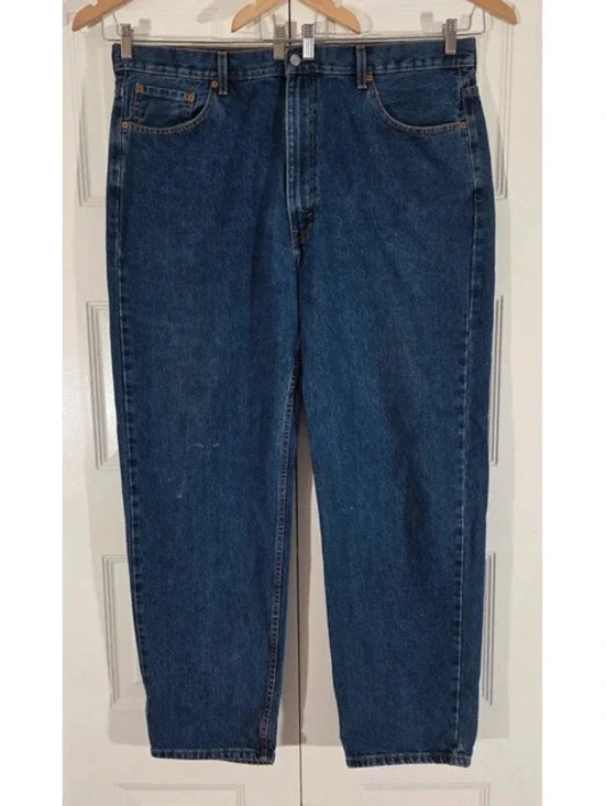 Levi's Men's 550 Relaxed Fit Tapered Blue Jeans W44 L34 Water<Less Denim #1589