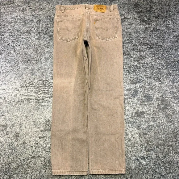 VTG Levi's 517 Orange Tab Jeans Mens 32x29 Brown Faded Bootcut Western 80s 90s