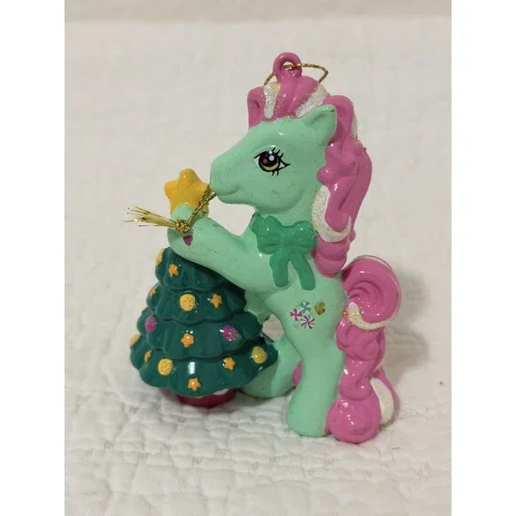 RARE 2005 My Little Pony G3 Minty Christmas Tree Ornament