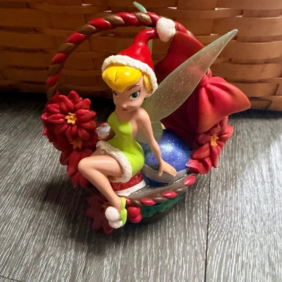 Disney Tinker Bell Bradford Exchange Figurine We Wish You a Fairy Christmas 2008