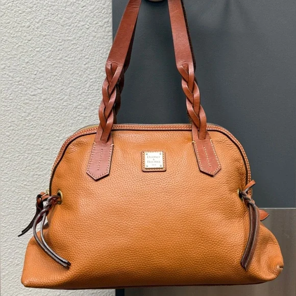 Dooney & Bourke Large Brown Leather Satchel