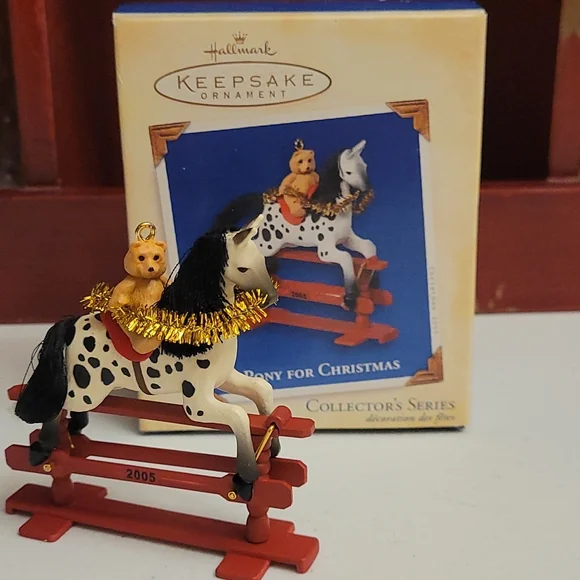 Hallmark Ornament A Pony For Christmas 2005 New In Box