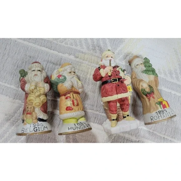 International Santa Claus Collection Figurines – Lot of 4