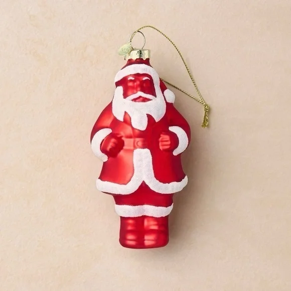 NIB. JOHN DERIAN Santa Claus Holiday Ornament