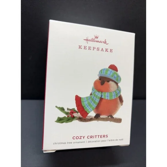 NEW Hallmark Keepsake 2019 “Cozy Critters” Bird Robin Ornament