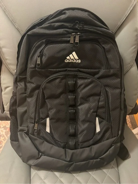 adidas Black Men's Tech Backpack with Reflective Accents