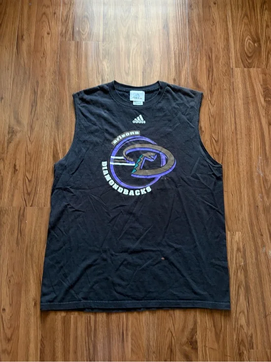 adidas Black Arizona Diamondbacks Logo Muscle Tee