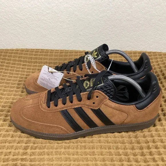 adidas Originals Samba ADV Mens Sz 9.5 Dusky Bronze Core Black Gum HQ9286