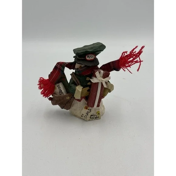 Kurt S Adler Snowtown  Series-  Postman -  Christmas Village Figure