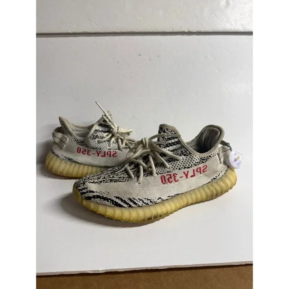 Adidas Yeezy Boost 350 V2 Zebra Casual Athletic‎ Shoes Sneakers Size 8