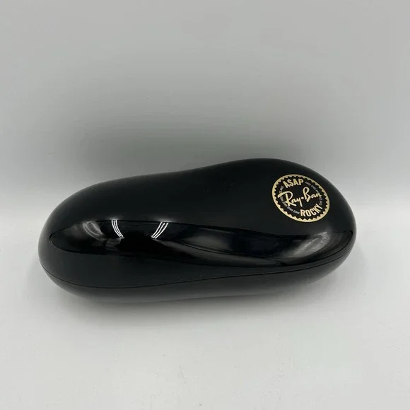 Ray-Ban x ASAP Rocky Limited Edition Black Hardshell Sunglasses Case Gold‎ Logo