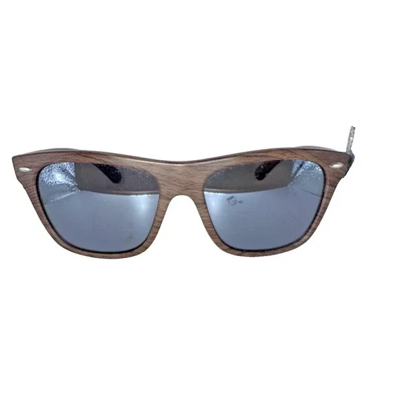 Strike King Cash SKP418 Brown Wood Grain  Polarized Sunglasses Mens Smoke‎ Lens