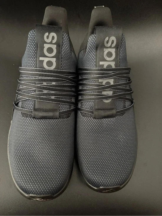 adidas Slip-On Knit Sneakers in Charcoal Gray and Black