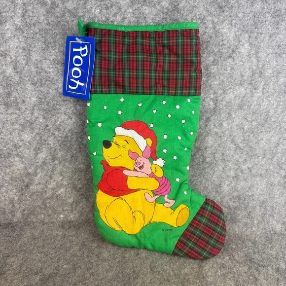 Disney Winnie the Pooh Piglet Christmas Stocking Vintage Noma‎ Inc Y2K NEW NWT