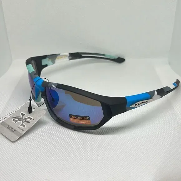 X-Loop Camouflage Mirrored Mens Sunglasses