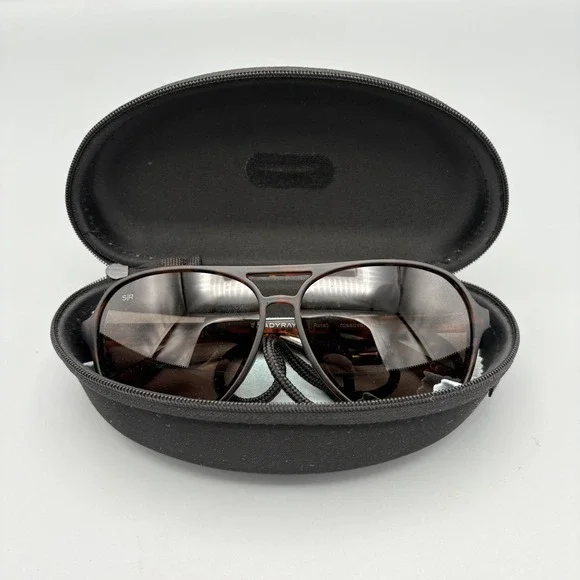 Shady Rays‎ Sunglasses Aviator Crossover AC-3 Brown Tortoise Polarized w/Case