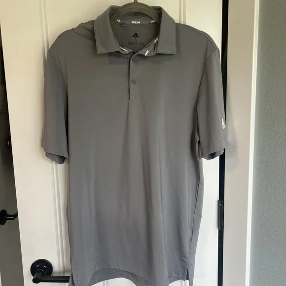 adidas Golf Polo Shirt Light Gray Men's Size Small