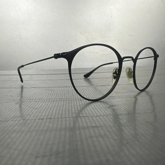 Ray-Ban RB 6378 2904 Black Round Metal Eyeglasses FRAMES ONLY 49[]21-145