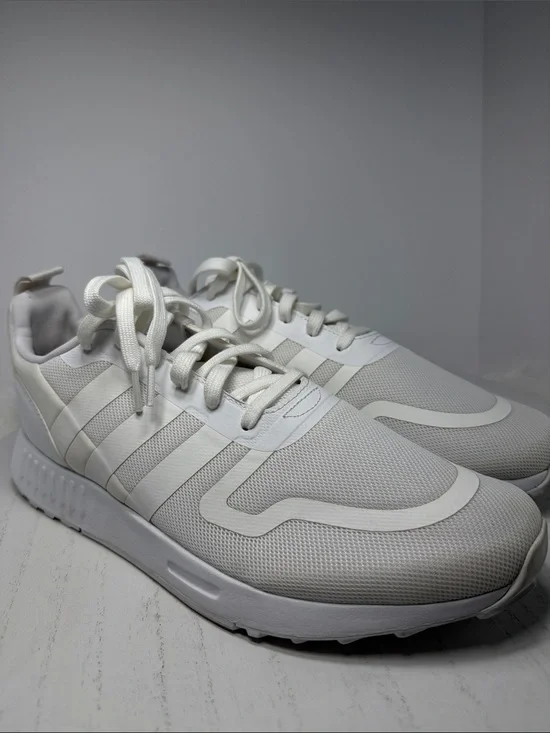 adidas White Athletic Shoes (Interior Label View)