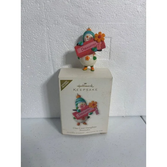 Hallmark Keepsake One Cool Daughter Christmas Ornament 2010 Snowman‎