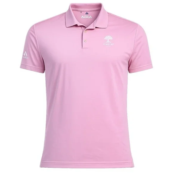 Adidas GOLF Polo Shirt Mens XL PINK AJGA LOGO Short Sleeve Performance