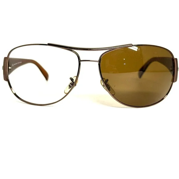 Ray-Ban RB 3358 014/57 Polarized Sunglasses Brown‎ Metal Frame 63-15 3P Italy