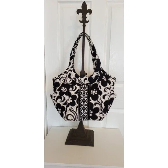 Vera Bradley Retired Night & Day Side by Side Hobo Bag