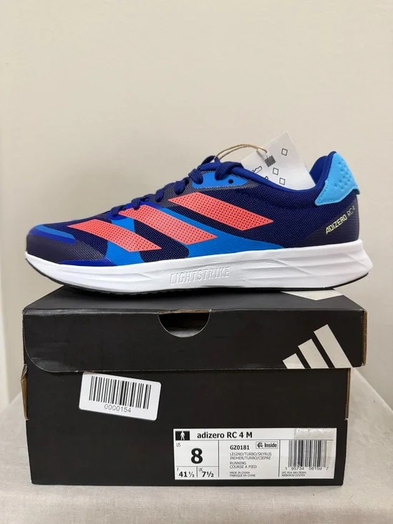 Adidas Adizero Rc 4 M Running Shoes Blue Orange Size 8