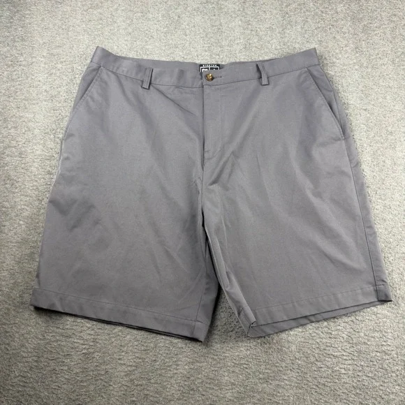 Adidas Climacool Golf Shorts Men 40 Gray Stretch Performance Flat Front Athletic
